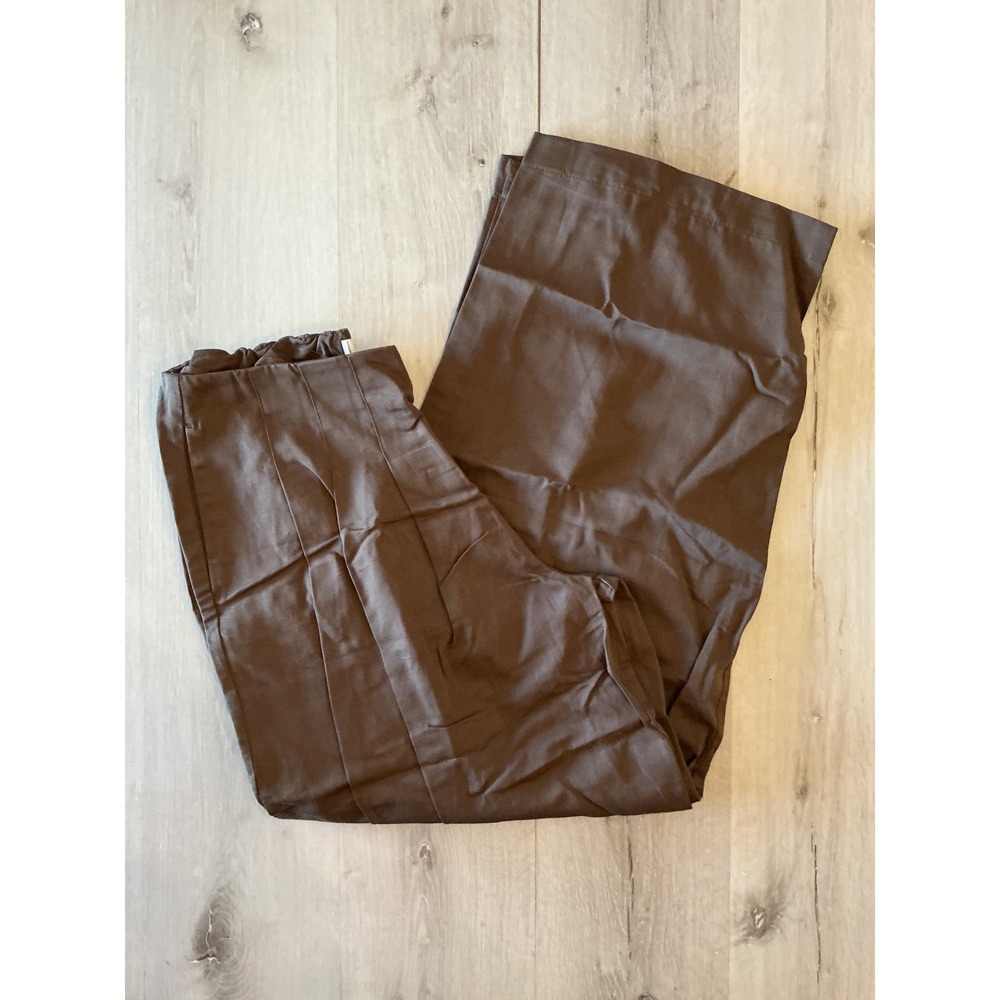 Anthropologie Mauve Pleated Barrel Trousers Brown Size Small New With Tags - Picture 4 of 7